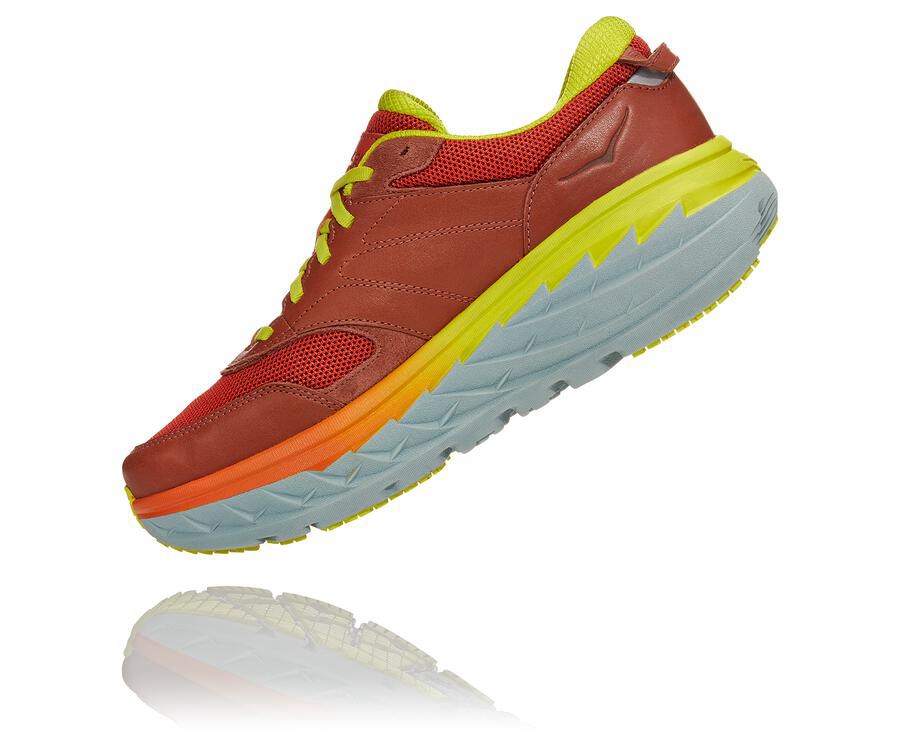 Hoka One One Mens Running Shoes - Bondi L - Red - ESOB29170